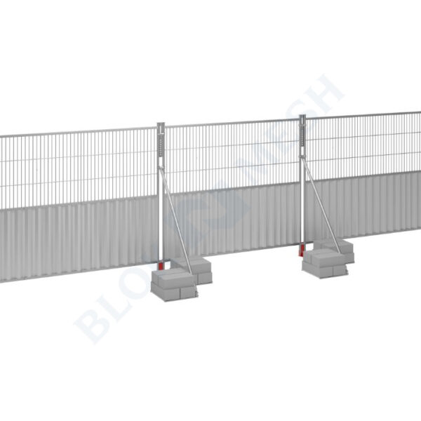 Blockade™ Steel On-Ground Half-Mesh Hoarding System - 2m