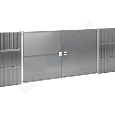 Fortress™ Steel Full Clad Vehicle Gate - 2.4m | Blok ‘N’ Mesh