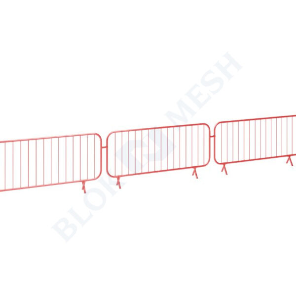 Powder Coated Bar Barrier - Red