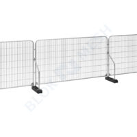 Temporary Fencing Set with Angled Support Arm