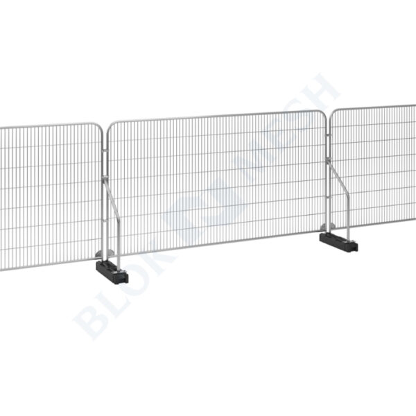 Temporary Fencing Set with Angled Support Arm