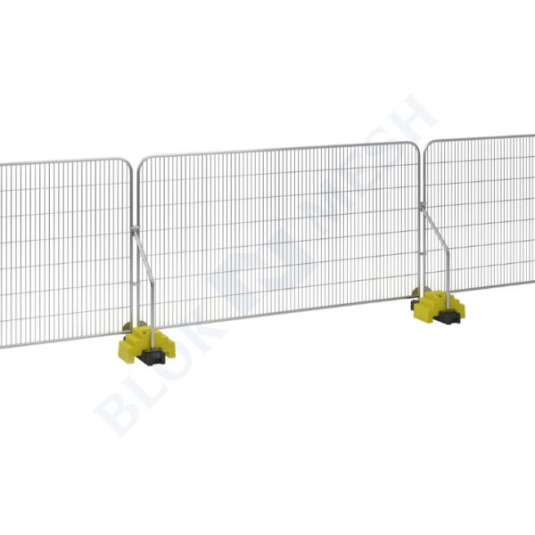 Temporary Fencing Set with Angled Support Arm - 1no. BraceBlok™