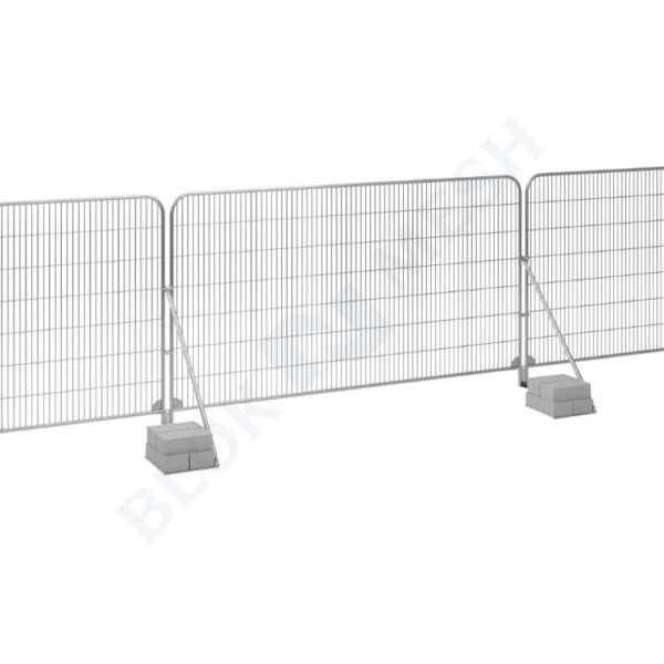 Temporary Fencing Set with Brace and Tray