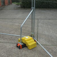 Temporary Fencing Set with Angled Support Arm