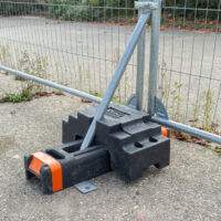 Temporary Fencing Set with Short Brace - 1no. SoloBlok™