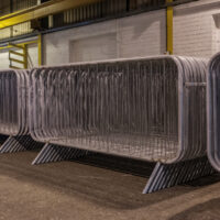Crowd Control Bar Barrier - Fixed Leg