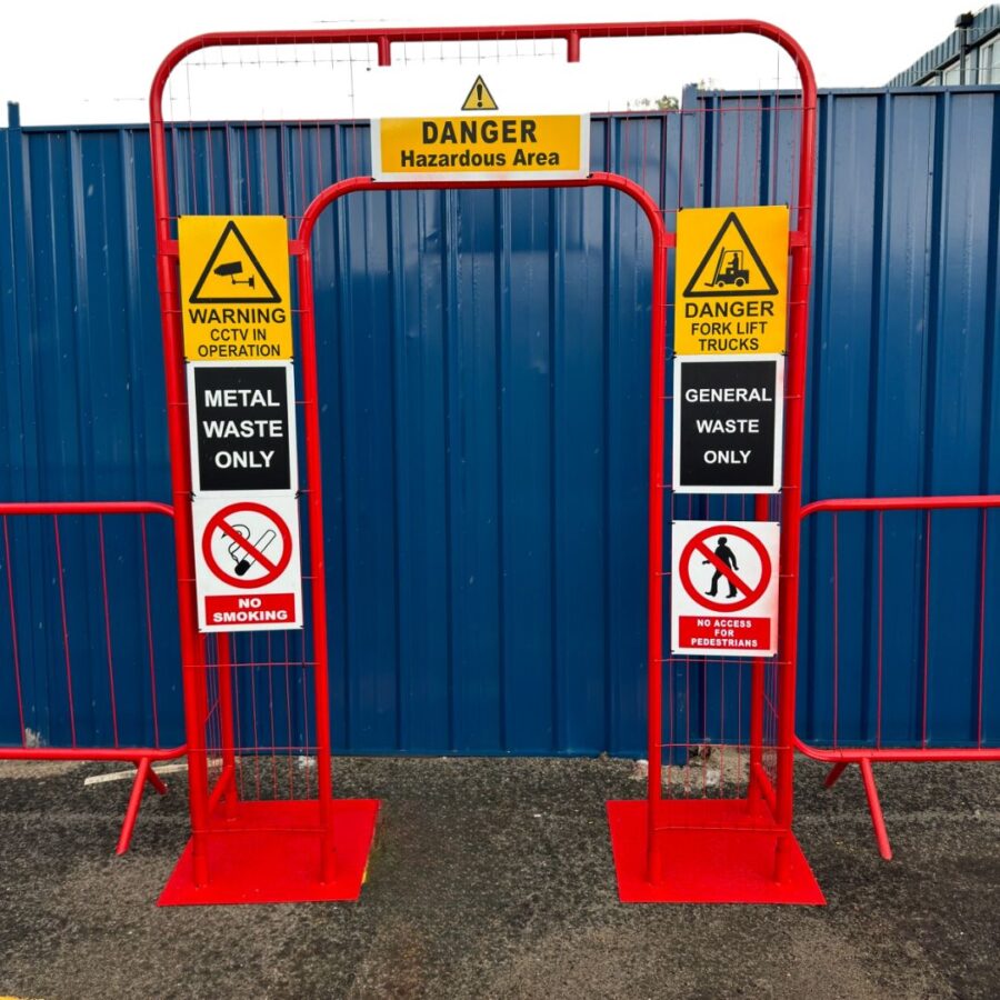 SetUp Fence and Walkthrough barrier in Place 9