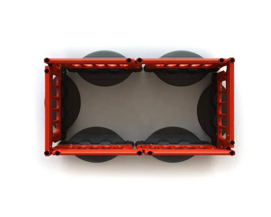 enclosed space made by connectable barrier