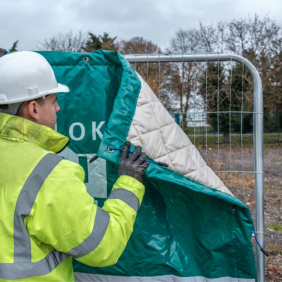 Fencing using Blok 'N' Mesh Covers 5