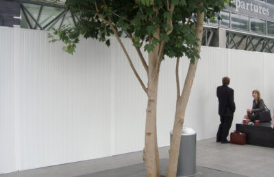 Blok n Mesh Fencing Used out in Public