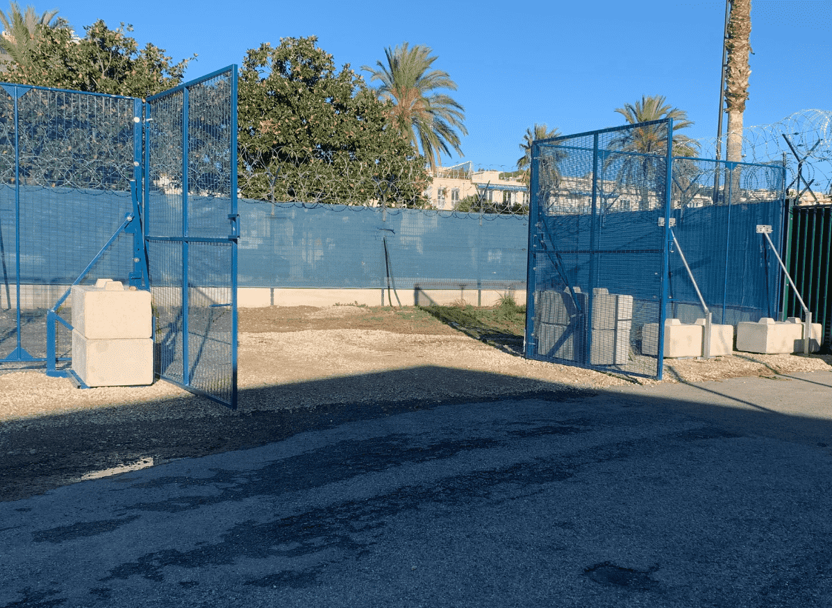 Open Vehicle Fence